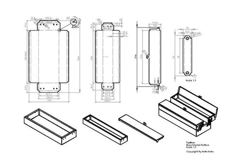 sheet metal tool box designs|sheet metal box design template.